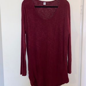 Women’s Burgundy Tunic TShirt